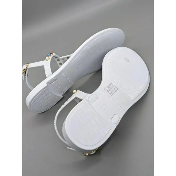 NIB STUART WEITZMAN Women's Charm Strap Slingback Jelly Sandals Size 5 MSRP $195 - Picture 6 of 8